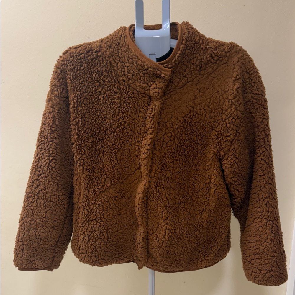Maurices Chocolate Brown Teddy Jacket